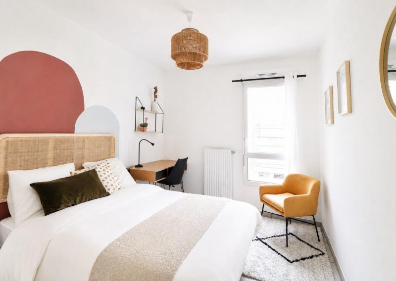 Coliving - Villeurbanne - Lyon - Charmante chambre de 12 m² à louer tout équipée près de Lyon - LYO36