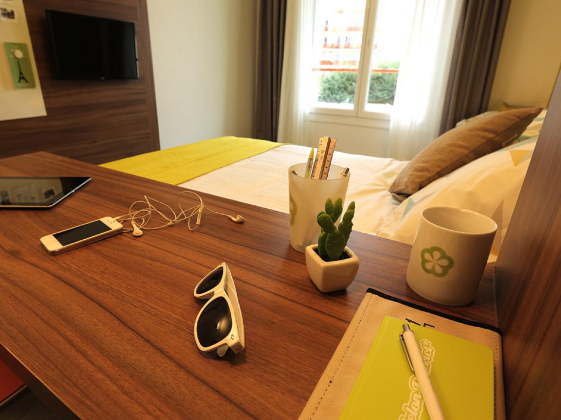 Melon District : Chambre individuelle Classique avec balcon