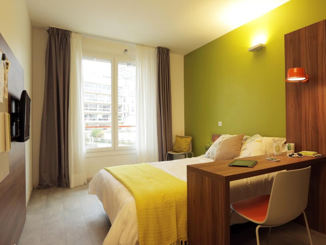 Melon District : Chambre individuelle Confort avec balcon