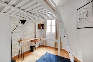 Coliving - Paris - Chambre de 9 m² en co-living avec lit en mezzanine dans Paris - PA109