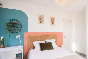 Coliving - Villeurbanne - Lyon - Chambre colorée de 11 m² à Villeurbanne - LYO48