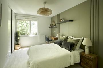 Coliving - Bègles - Bordeaux - Chambre contemporaine de 15 m² à louer en coliving aux portes de Bordeaux - BO17