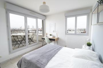 Coliving - Lyon - Chambre de 11 m² entièrement meublée et balcon - LY015