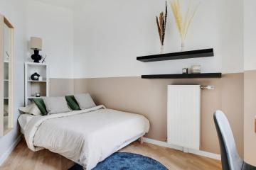 Coliving - Paris - Chambre tout en simplicité de 9 m² en coliving à Paris - PA92